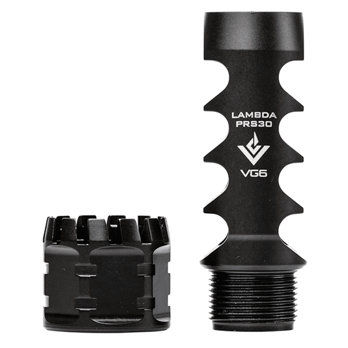 VG6 Precision APVG100029AR1 LAMBDA Black Nitride 17-4 Stainless Steel with 5/8"-24 tpi & 2.95" OAL for Multi-Caliber M5 Platform (30 Cal-300 Win Mag Compatible) VG6 Precision APVG100029AR1 LAMBDA Black Nitride 17-4 Stainless Steel with 5/8"-24 tpi & 2.95" OAL for Multi-Caliber M5 Platform (30 Cal-300 Win Mag Compatible)