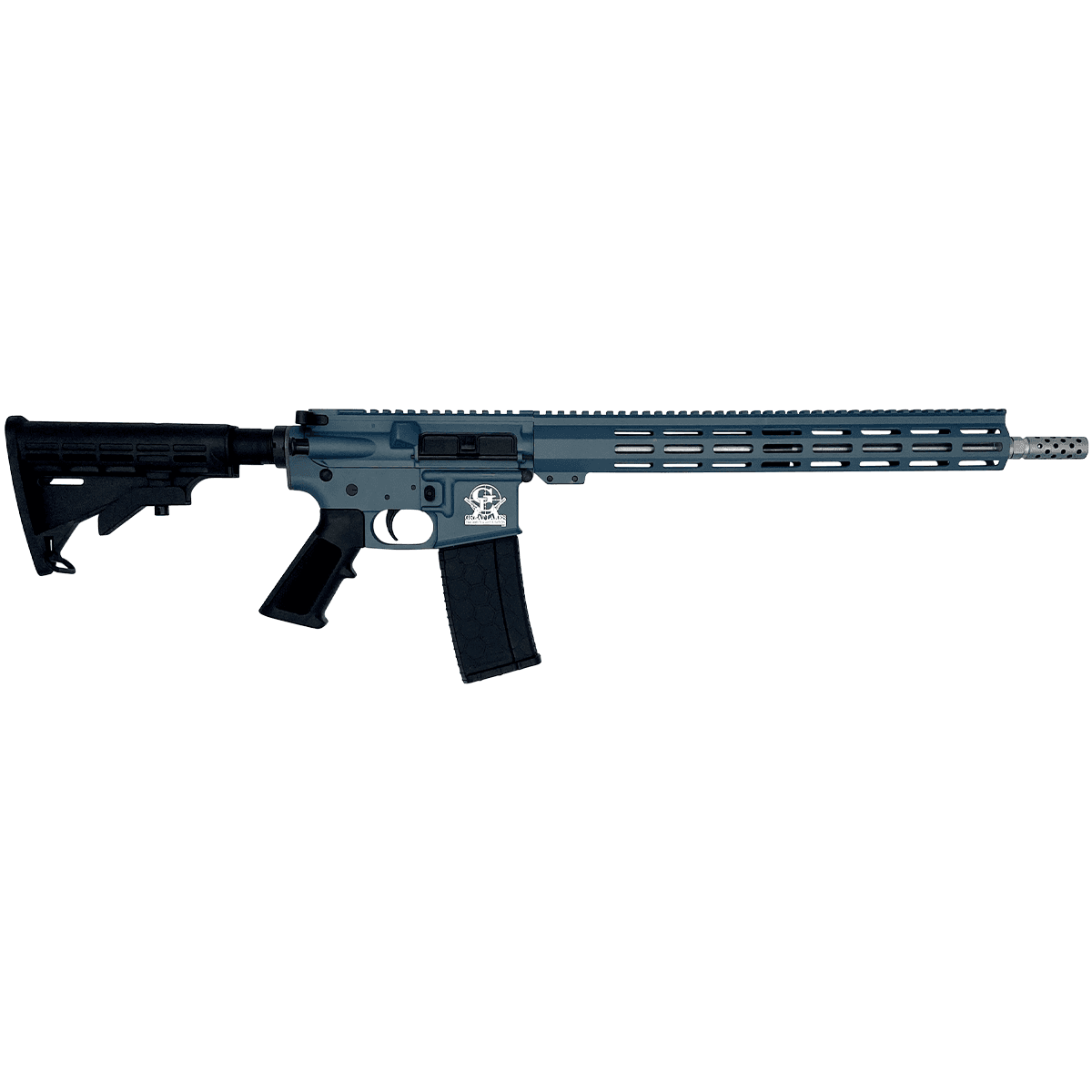 Great Lakes 223 Wylde AR-15 Blue Titanium Semi Automatic Rifle Great Lakes 223 Wylde AR-15 Blue Titanium Semi Automatic Rifle