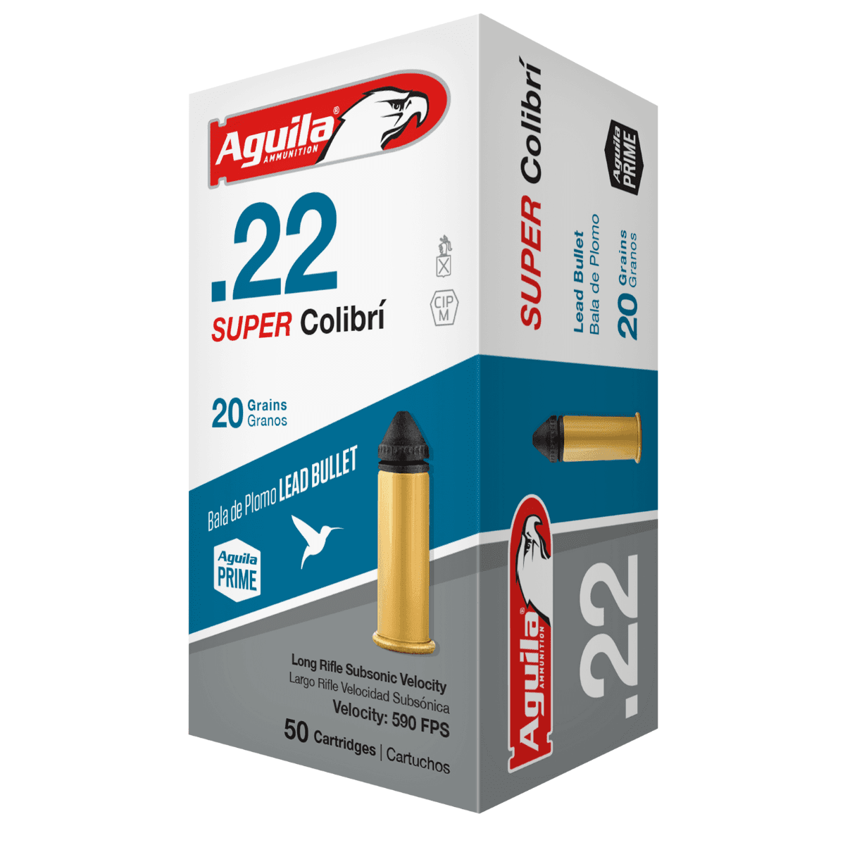 Aguila 1B220339 Super Colibri Rimfire 22 LR 20 gr Subsonic Lead 50 Per Box/ 20 Case Aguila 1B220339 Super Colibri Rimfire 22 LR 20 gr Subsonic Lead 50 Per Box/ 20 Case