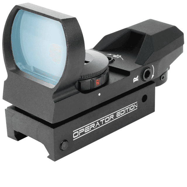 Aim Sports RT40E1 Reflex Operator Edition Black Anodized 1x24 x34mm Red/Green Multi Reticle Aim Sports RT40E1 Reflex Operator Edition Black Anodized 1x24 x34mm Red/Green Multi Reticle