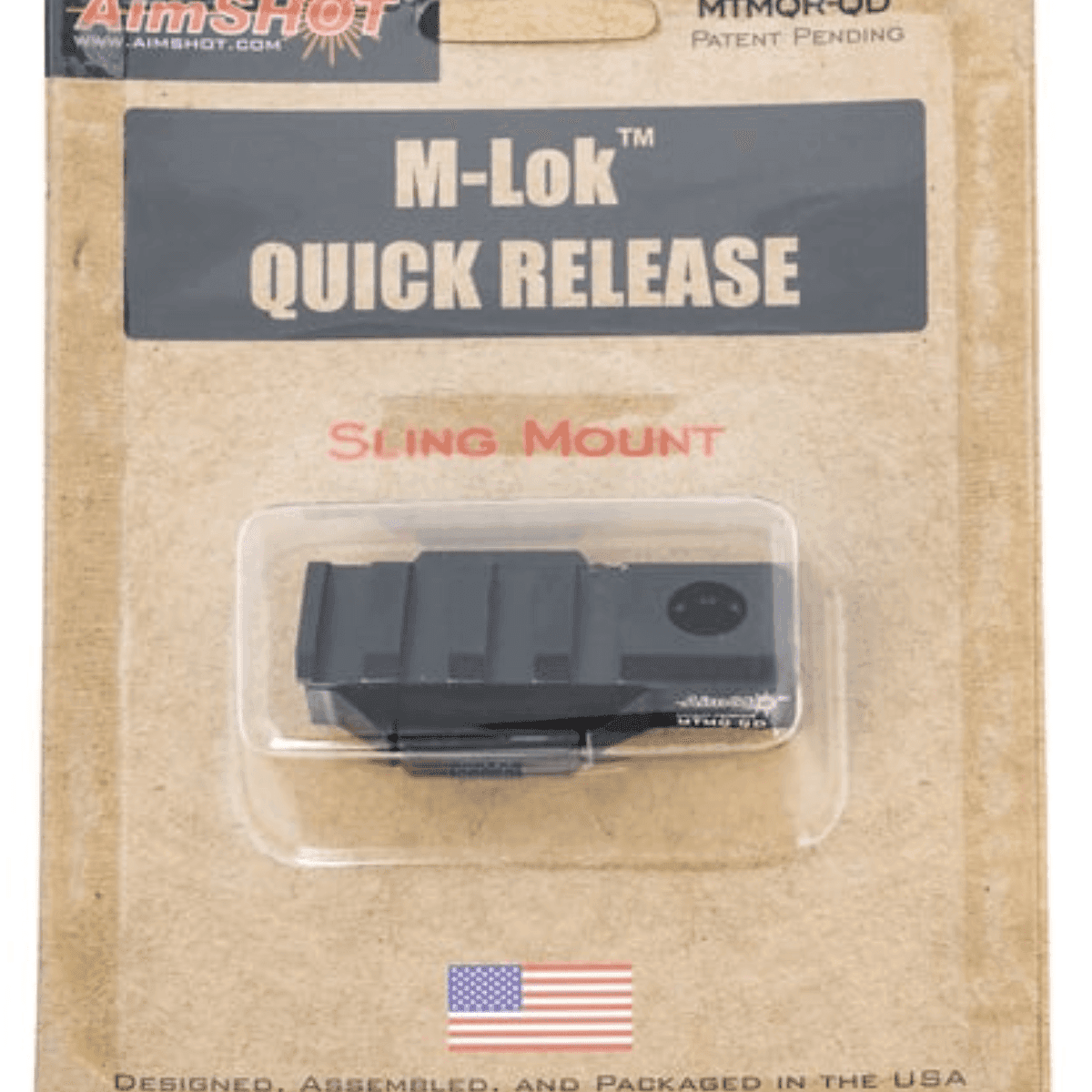 AimShot MTMQRQD Quick Release M-Lok Adapter Quick Detach Sling Mount Black Anodized AimShot MTMQRQD Quick Release M-Lok Adapter Quick Detach Sling Mount Black Anodized
