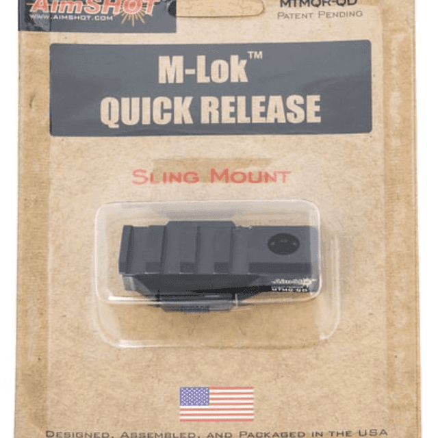 AimShot MTMQRQD Quick Release M-Lok Adapter Quick Detach Sling Mount Black Anodized AimShot MTMQRQD Quick Release M-Lok Adapter Quick Detach Sling Mount Black Anodized