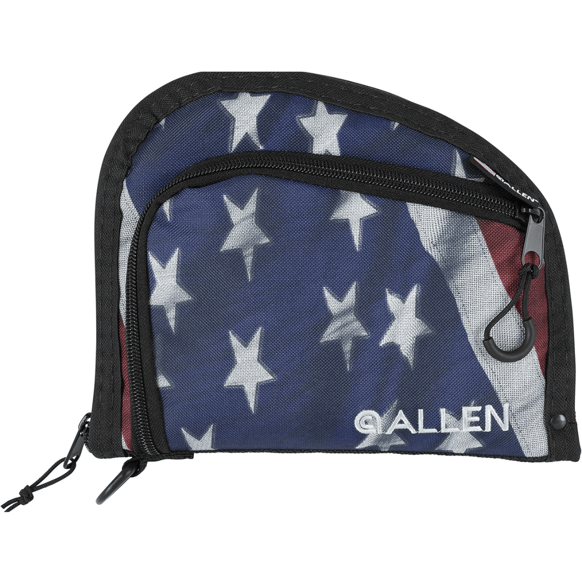 Allen 7719 Victory Auto Fit Handgun Case USA Flag Endura w/Black Trim, 1-Pocket, Knit Lining, Foam Padding & Lockable Zippers 9" x 7" Interior Dimensions Allen 7719 Victory Auto Fit Handgun Case USA Flag Endura w/Black Trim, 1-Pocket, Knit Lining, Foam Padding & Lockable Zippers 9" x 7" Interior Dimensions