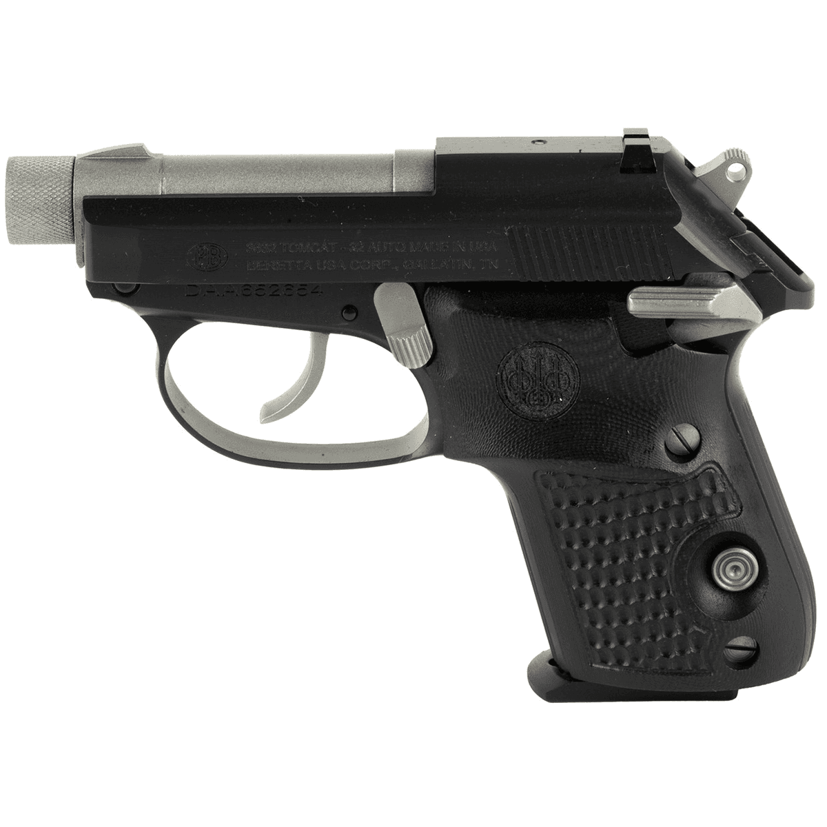 Beretta USA 3032 Tomcat Silver Black Gorilla 32 ACP Micro-Compact Pistol Beretta USA 3032 Tomcat Silver Black Gorilla 32 ACP Micro-Compact Pistol