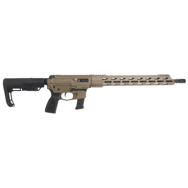Live Free Armory LF9CH85012 Challenger 9mm Luger 17+1 16" Steel Threaded Barrel, 15" Free-Float M-LOK Handguards, Flat Dark Earth Cerakote Aluminum Receiver, Black Polymer 6 Position Collapsible Battle Link Minimalist Stock Live Free Armory LF9CH85012 Challenger 9mm Luger 17+1 16" Steel Threaded Barrel, 15" Free-Float M-LOK Handguards, Flat Dark Earth Cerakote Aluminum Receiver, Black Polymer 6 Position Collapsible Battle Link Minimalist Stock