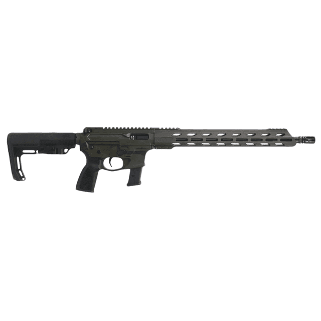Live Free Armory LF9CH85023 Challenger 9mm Luger 17+1 16" Steel Threaded Barrel, 15" Free-Float M-LOK Handguards, OD Green Cerakote Aluminum Receiver, Black Polymer 6 Position Collapsible Battle Link Minimalist Stock Live Free Armory LF9CH85023 Challenger 9mm Luger 17+1 16" Steel Threaded Barrel, 15" Free-Float M-LOK Handguards, OD Green Cerakote Aluminum Receiver, Black Polymer 6 Position Collapsible Battle Link Minimalist Stock