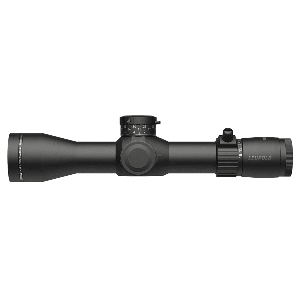 Leupold 180726 Mark 5HD Black Matte Black 3.6-18x 44mm 35mm Tube PR1-MIL Reticle First Focal Plane Leupold 180726 Mark 5HD Black Matte Black 3.6-18x 44mm 35mm Tube PR1-MIL Reticle First Focal Plane