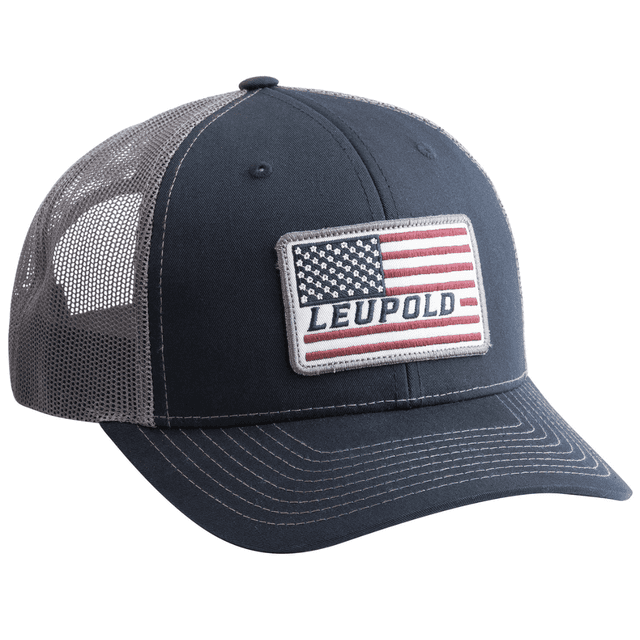 Leupold 179858 Trucker Navy/Gray Semi-Structured American Flag Patch Leupold 179858 Trucker Navy/Gray Semi-Structured American Flag Patch