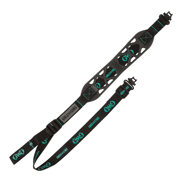 Girls With Guns 8274 Black Label made of Black Rubber with 22.50"-39" OAL, Swivels & Adjustable Design for Rifles Girls With Guns 8274 Black Label made of Black Rubber with 22.50"-39" OAL, Swivels & Adjustable Design for Rifles