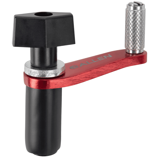 Allen 8336 Competitor 12 Gauge Choke Tube Wrench, Crank Style Adjustable Thumb Screw & Tube Diameter Allen 8336 Competitor 12 Gauge Choke Tube Wrench, Crank Style Adjustable Thumb Screw & Tube Diameter