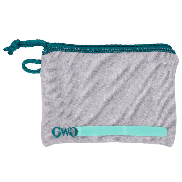 Allen Girls With Guns 9073 Storage Pouch made of Polyester with Gray Finish & Blue Accents, Lockable Zipper, Fleece Lining & ID Label 5" L x 7" W Interior Dimensions for Compact Handguns Allen Girls With Guns 9073 Storage Pouch made of Polyester with Gray Finish & Blue Accents, Lockable Zipper, Fleece Lining & ID Label 5" L x 7" W Interior Dimensions for Compact Handguns