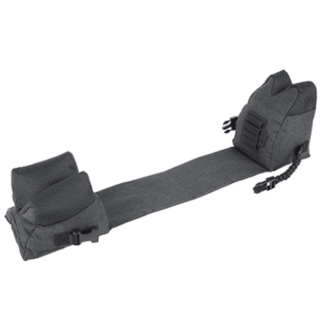 Allen 18415 Eliminator Prefilled, Connected Style Front and Rear Bag Gray Ripstop Polyester, Side Release Buckles, Weighs 9.50 lbs., 26" L x 7.50" H Allen 18415 Eliminator Prefilled, Connected Style Front and Rear Bag Gray Ripstop Polyester, Side Release Buckles, Weighs 9.50 lbs., 26" L x 7.50" H