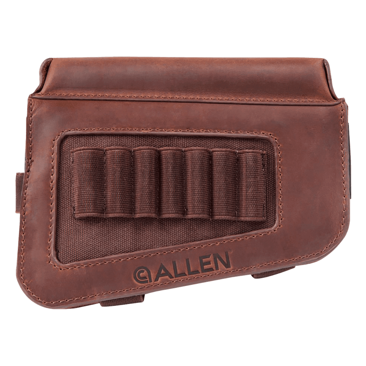 Allen 8519 Westcliff Buttstock Cartridge Carrier 7rd Capacity Leather Rifle Buttstock Mount Features Raised Cheek Piece Allen 8519 Westcliff Buttstock Cartridge Carrier 7rd Capacity Leather Rifle Buttstock Mount Features Raised Cheek Piece