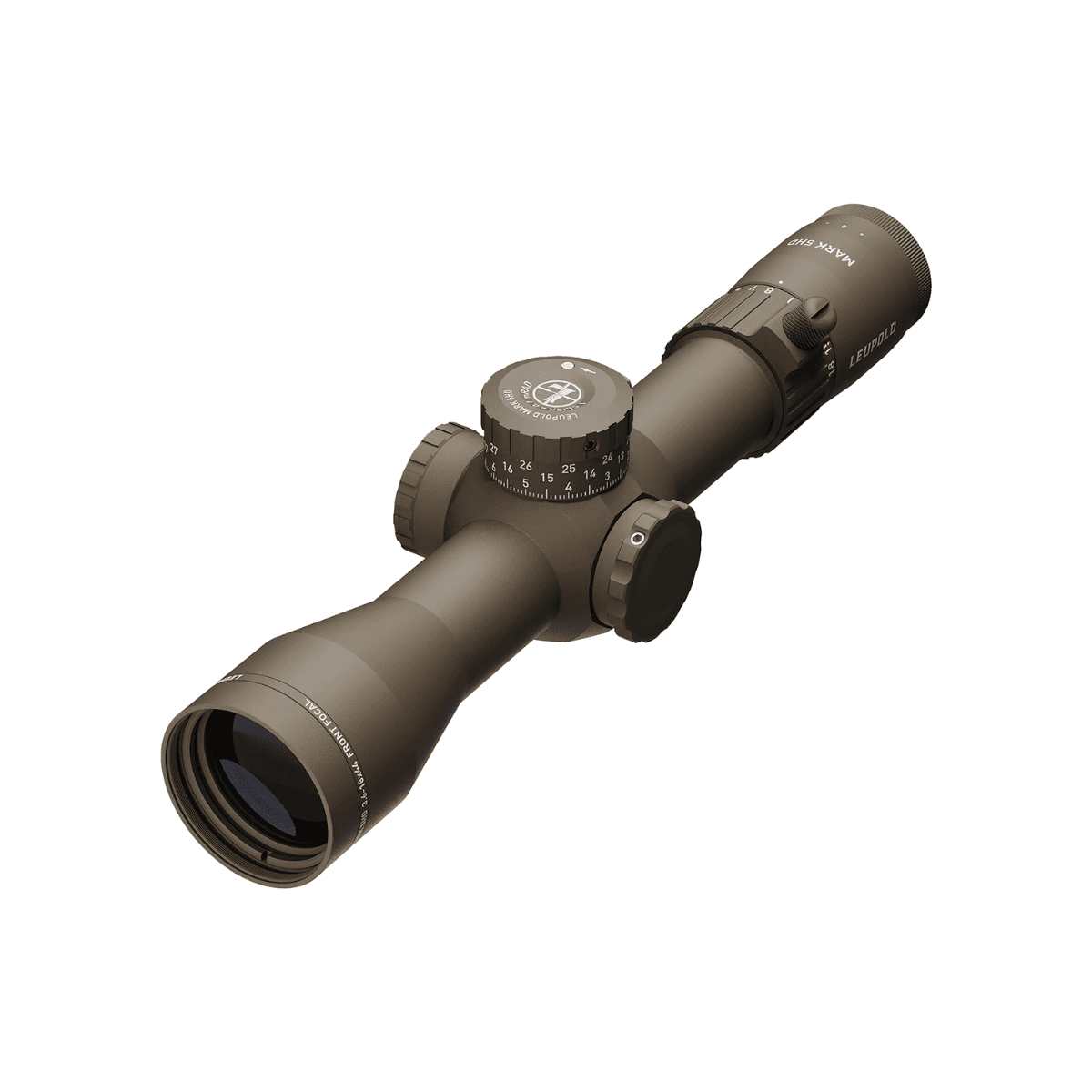 Leupold 185068 Mark 5HD Flat Dark Earth 3.6-18x44mm, 35mm Tube, FFP PR2 MIL Reticle Leupold 185068 Mark 5HD Flat Dark Earth 3.6-18x44mm, 35mm Tube, FFP PR2 MIL Reticle