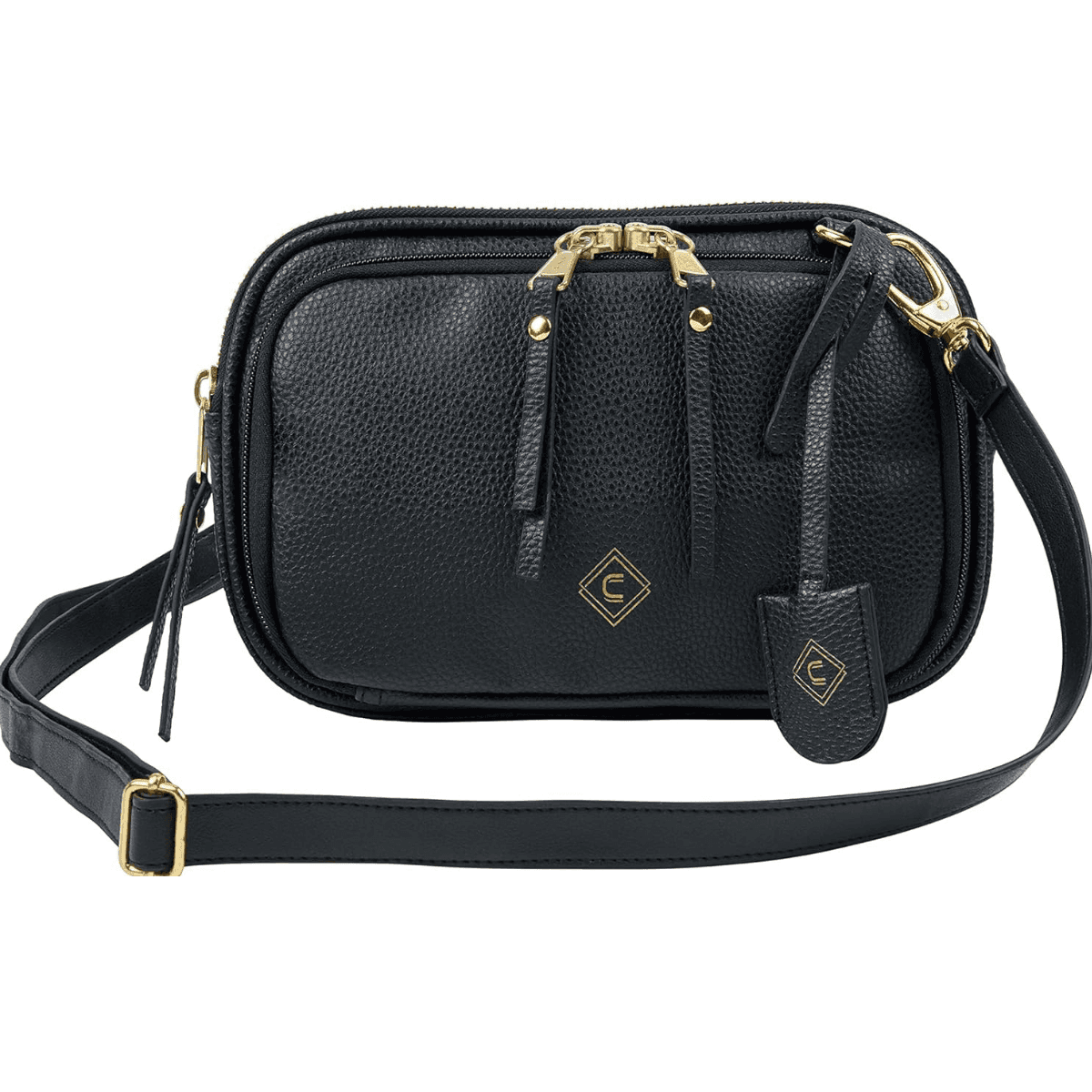 Allen 90-91 Girls With Guns Tomboy Clutch 10" Long Black PU Leather Allen 90-91 Girls With Guns Tomboy Clutch 10" Long Black PU Leather