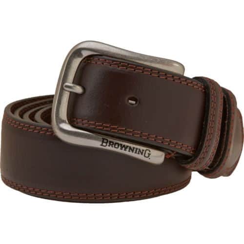 Browning Men's Embroidered Leather Belt Browning Men's Embroidered Leather Belt