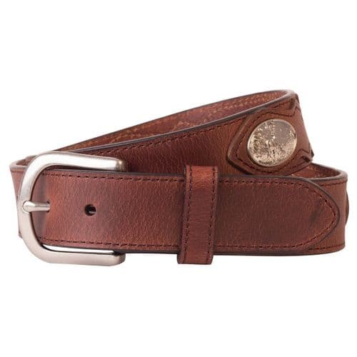 Leather Belt with Deer Ornament Leather Belt with Deer Ornament