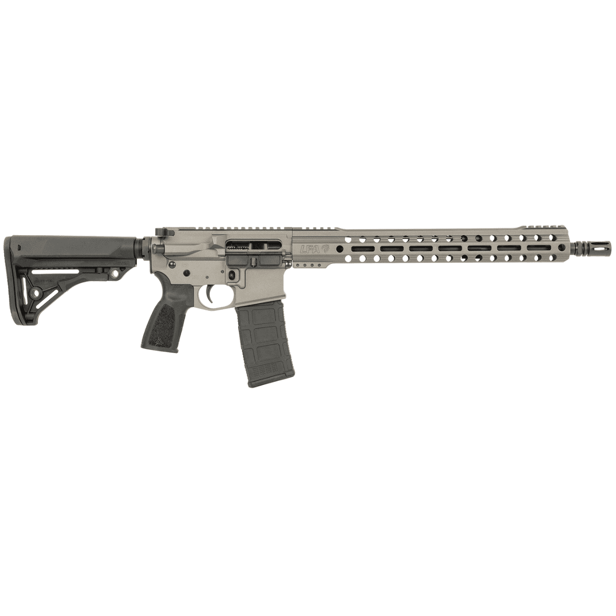 Live Free Armory LFBRL84045 Battle Rifle Lite 5.56x45mm NATO 30+1 16" Threaded Government Profile Barrel, Tungsten Cerakote M4 Flat Top Aluminum Receiver, 15" M-LOK Handguard, Polymer 6 Position Collapsible Thril Combat Competitive Stock Live Free Armory LFBRL84045 Battle Rifle Lite 5.56x45mm NATO 30+1 16" Threaded Government Profile Barrel, Tungsten Cerakote M4 Flat Top Aluminum Receiver, 15" M-LOK Handguard, Polymer 6 Position Collapsible Thril Combat Competitive Stock