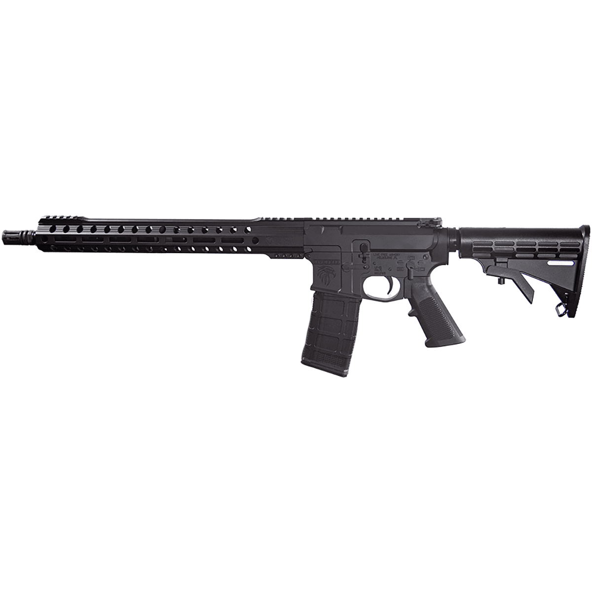 Live Free Armory LFBRL84058 Battle Rifle Lite 5.56x45mm NATO 30+1 16" Threaded Government Profile Barrel, Black Anodized M4 Flat Top Aluminum Receiver, 15" M-LOK Handguard, Polymer 6 Position Collapsible Thril Combat Competitive Stock Live Free Armory LFBRL84058 Battle Rifle Lite 5.56x45mm NATO 30+1 16" Threaded Government Profile Barrel, Black Anodized M4 Flat Top Aluminum Receiver, 15" M-LOK Handguard, Polymer 6 Position Collapsible Thril Combat Competitive Stock