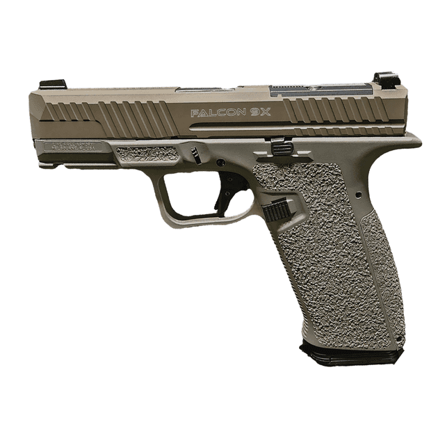 Live Free Armory LF9910022 Falcon 9X 9mm Luger 17+1 4.02" Black Nitride Steel Barrel, Elite Flat Dark Earth Cerakote Optic Cut/Serrated Stainless Steel Slide & Cerakote Polymer Frame w/Beavertail & Picatinny Rail Textured Grip Live Free Armory LF9910022 Falcon 9X 9mm Luger 17+1 4.02" Black Nitride Steel Barrel, Elite Flat Dark Earth Cerakote Optic Cut/Serrated Stainless Steel Slide & Cerakote Polymer Frame w/Beavertail & Picatinny Rail Textured Grip