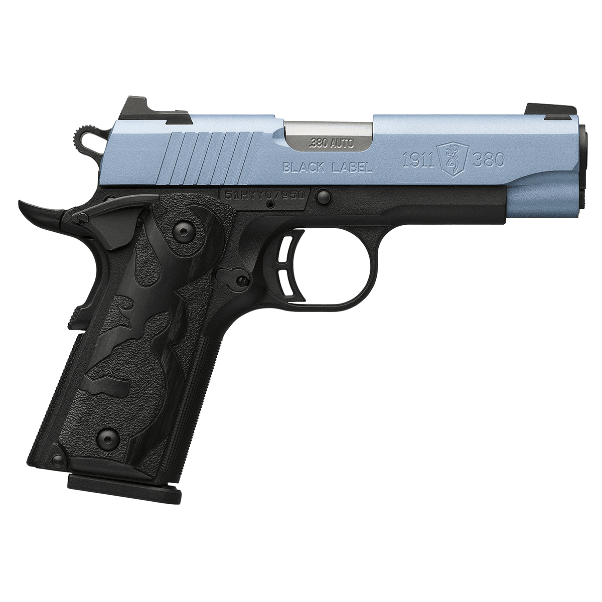 Browning 1911-380 Black Label Compact Frame 380 ACP Semi Automatic Pistol Browning 1911-380 Black Label Compact Frame 380 ACP Semi Automatic Pistol