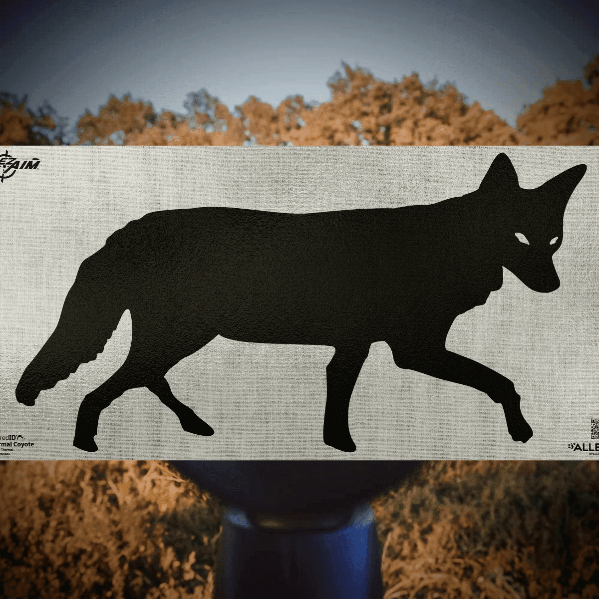 Allen 15800 Thermal ID Coyote Paper 24" x 12" Black/Gray Allen 15800 Thermal ID Coyote Paper 24" x 12" Black/Gray