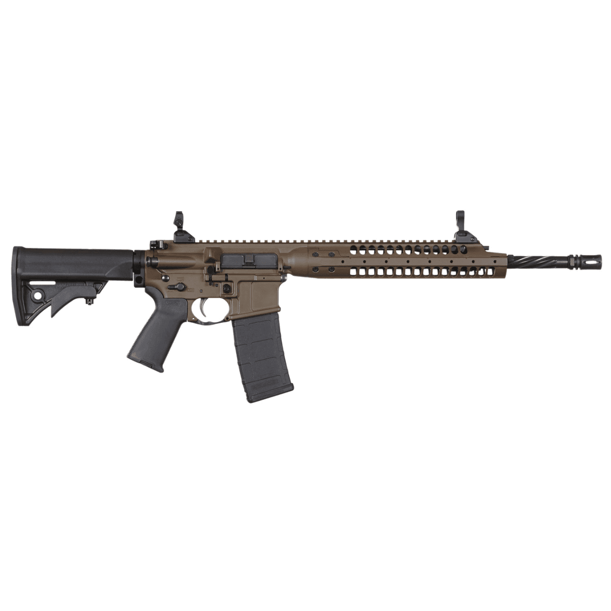LWRC ICA5RPBC16 Individual Carbine A5 5.56x45mm NATO 16.10" 30+1 Patriot Brown Black Adjustable Stock Black Magpul MOE+ Grip LWRC ICA5RPBC16 Individual Carbine A5 5.56x45mm NATO 16.10" 30+1 Patriot Brown Black Adjustable Stock Black Magpul MOE+ Grip