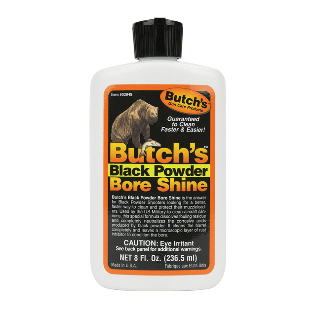Butchs 02949 Black Powder Bore Shine 8 oz Squeeze Bottle Butchs 02949 Black Powder Bore Shine 8 oz Squeeze Bottle