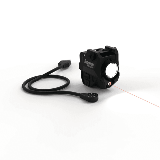 iProtec IPRSPS0003 RM185LSR Rail-Mount Firearm Light with Red Laser Black 185 Lumen White Light iProtec IPRSPS0003 RM185LSR Rail-Mount Firearm Light with Red Laser Black 185 Lumen White Light