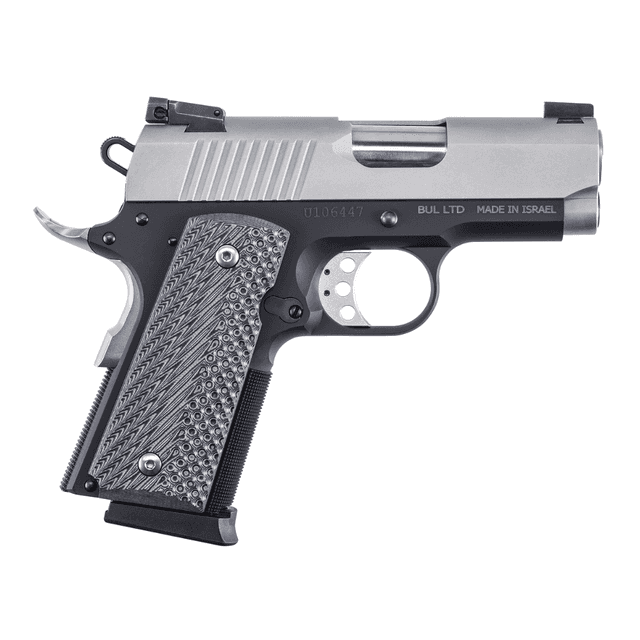 Magnum Research DE1911UTT 1911U 45 ACP 6+1 3" Stainless Steel Bull Barrel, Serrated Stainless Steel Slide, Two-Tone w/Black Finish Aluminum Frame w/Beavertail, Black/Gray G10 Grip, Extended Thumb Safety, Right Hand Magnum Research DE1911UTT 1911U 45 ACP 6+1 3" Stainless Steel Bull Barrel, Serrated Stainless Steel Slide, Two-Tone w/Black Finish Aluminum Frame w/Beavertail, Black/Gray G10 Grip, Extended Thumb Safety, Right Hand