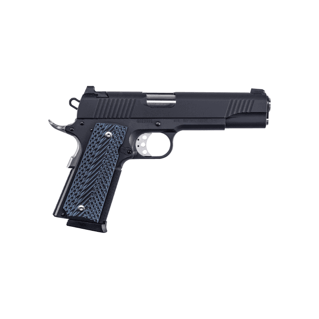 Magnum Research DE1911G9 1911G 9mm Luger 8+1, 5" Black Steel Bull Barrel, Black Serrated Carbon Steel Slide, Black Carbon Steel Frame w/Checkered Front Strap & Beavertail, Black/Gray G10 Grip, Beavertail Grip/Manual Thumb Safety Magnum Research DE1911G9 1911G 9mm Luger 8+1, 5" Black Steel Bull Barrel, Black Serrated Carbon Steel Slide, Black Carbon Steel Frame w/Checkered Front Strap & Beavertail, Black/Gray G10 Grip, Beavertail Grip/Manual Thumb Safety