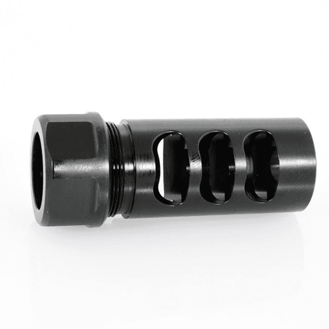 American Precision Arms G2M1230N Gen 2 Micro Bastard Self Timing Brake Black Nitride Stainless Steel with 1/2"-28 tpi Threads, 1.86" OAL, & .750" Diameter for 30 Cal AR-Platform & Hunting Rifles American Precision Arms G2M1230N Gen 2 Micro Bastard Self Timing Brake Black Nitride Stainless Steel with 1/2"-28 tpi Threads, 1.86" OAL, & .750" Diameter for 30 Cal AR-Platform & Hunting Rifles