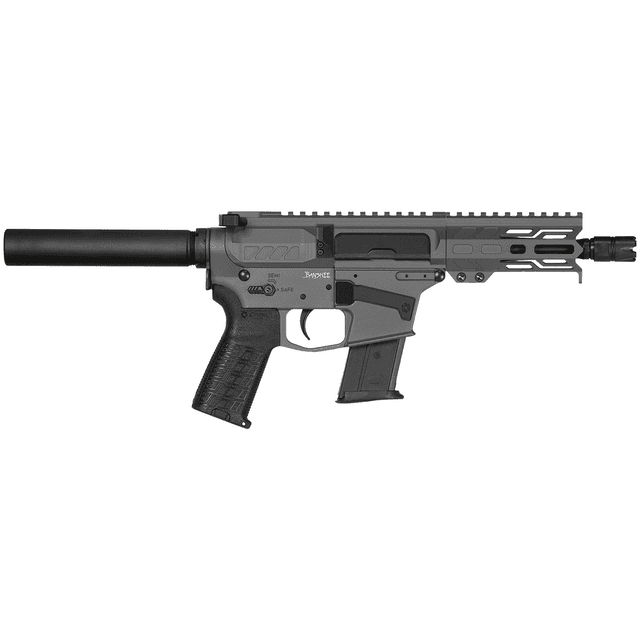 CMMG Banshee MK57 5.7x28mm Tungsten Gray AR-15 Semi Automatic Handgun CMMG Banshee MK57 5.7x28mm Tungsten Gray AR-15 Semi Automatic Handgun
