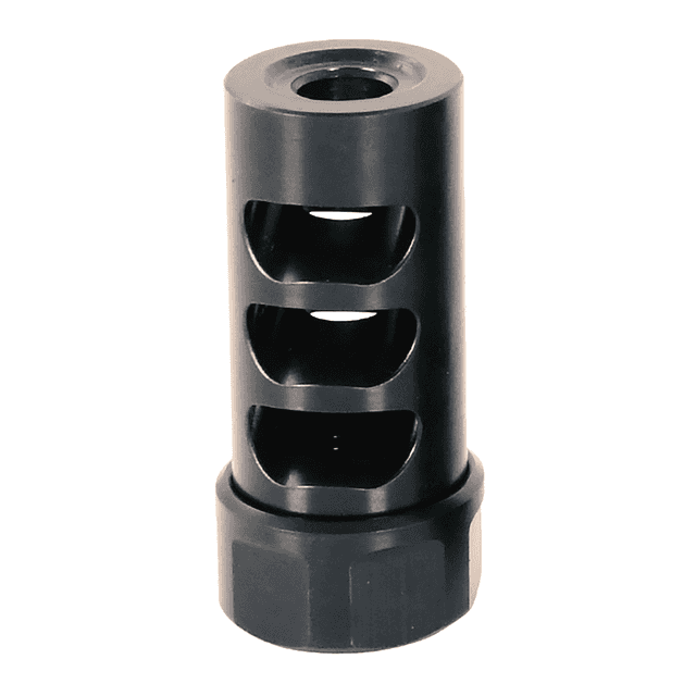 American Precision Arms G2L5830N Gen 2 Little Bastard Self Timing Brake Black Nitride Stainless Steel with 5/8"-24 tpi Threads, 2.22" OAL & 1" Diameter for 30 Cal Rifle American Precision Arms G2L5830N Gen 2 Little Bastard Self Timing Brake Black Nitride Stainless Steel with 5/8"-24 tpi Threads, 2.22" OAL & 1" Diameter for 30 Cal Rifle