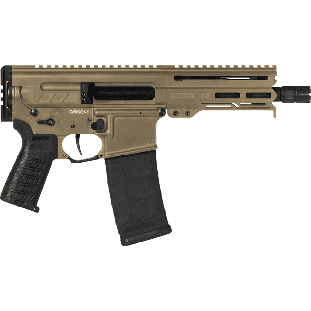 CMMG Dissent 5.56x45mm NATO Coyote Tan AR-15 Semi Automatic Pistol CMMG Dissent 5.56x45mm NATO Coyote Tan AR-15 Semi Automatic Pistol
