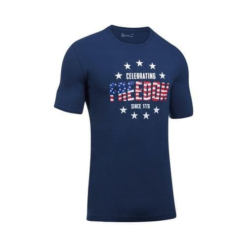 Blue Men's Ua Freedom Independence T-shirt Blue Men's Ua Freedom Independence T-shirt