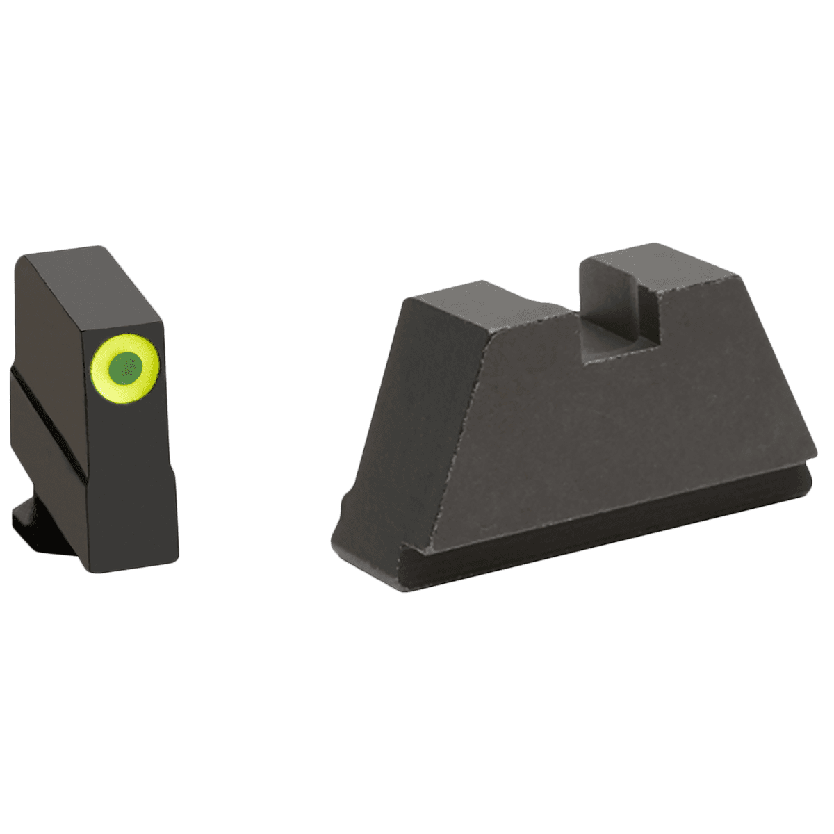 AmeriGlo GL691 Optic Compatible Sight Set for Glock Black | 3XL Tall Green Tritium with Lumigreen Outline Front Sight 3XL Tall Black Rear Sight AmeriGlo GL691 Optic Compatible Sight Set for Glock Black | 3XL Tall Green Tritium with Lumigreen Outline Front Sight 3XL Tall Black Rear Sight