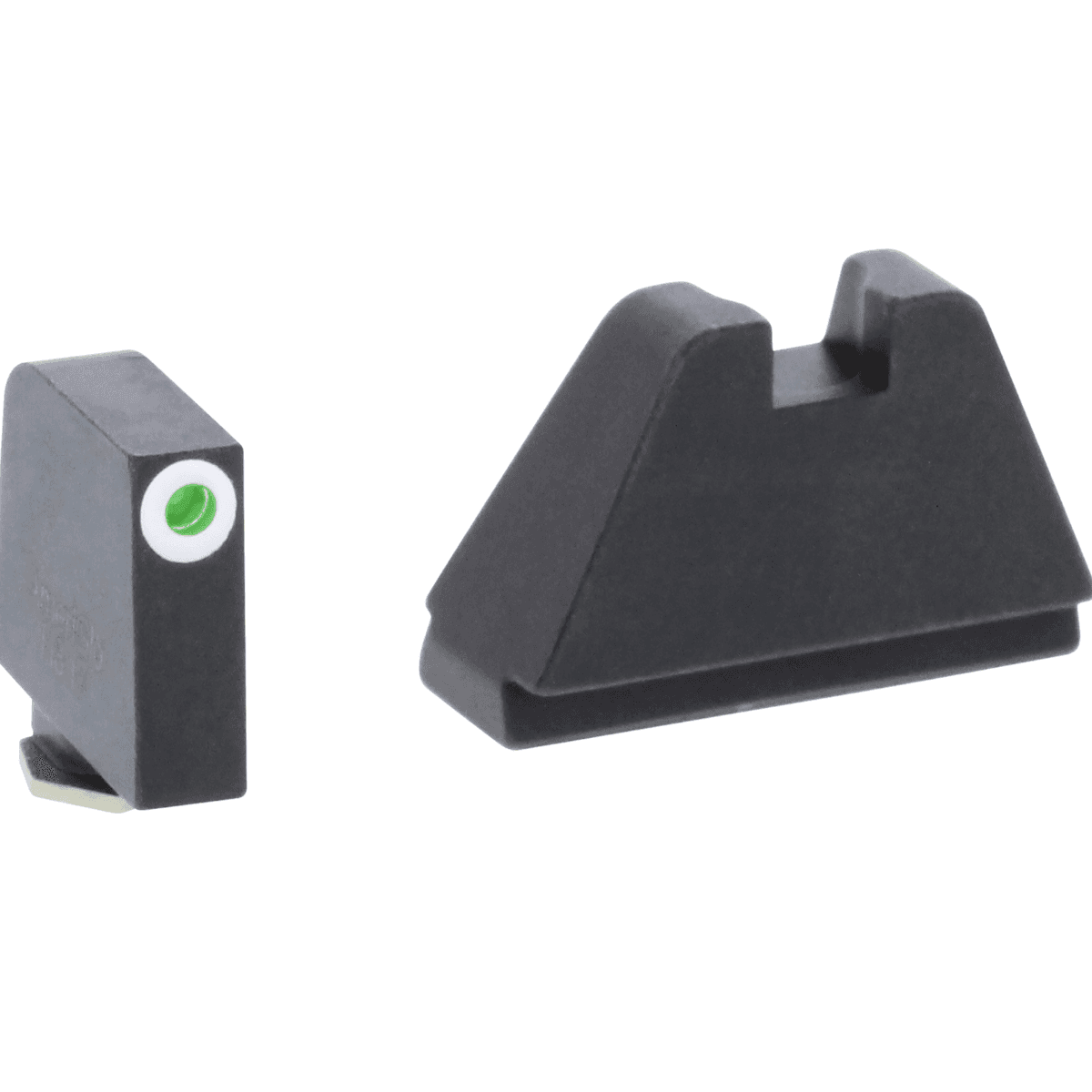 AmeriGlo GL482 Optic Compatible Sight Set for Glock Black | 5XL Tall Green Tritium with White Outline Front Sight 5XL Tall Black Rear Sight AmeriGlo GL482 Optic Compatible Sight Set for Glock Black | 5XL Tall Green Tritium with White Outline Front Sight 5XL Tall Black Rear Sight
