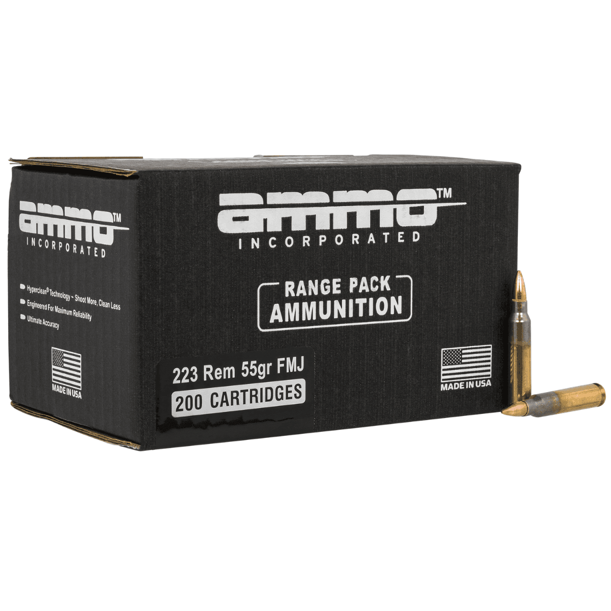 Ammo Inc 223055FMJA200 Signature 223 Rem 55 gr Full Metal Jacket 200 Per Box/ 6 Case Ammo Inc 223055FMJA200 Signature 223 Rem 55 gr Full Metal Jacket 200 Per Box/ 6 Case