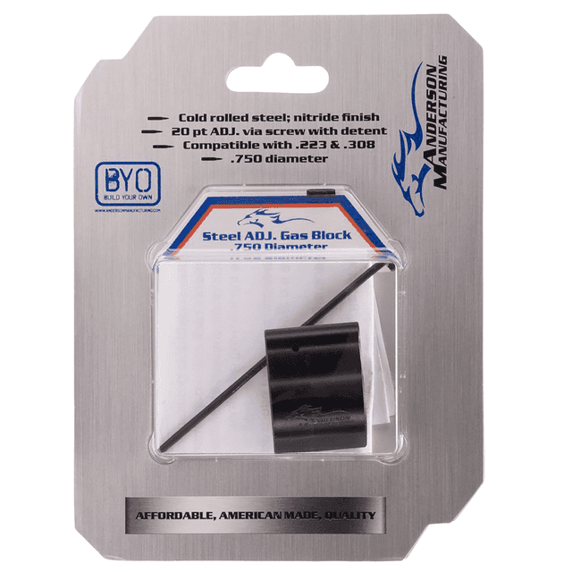 Anderson G2L054D000-0P Low Profile Gas Block .750 Nitride Steel Anderson G2L054D000-0P Low Profile Gas Block .750 Nitride Steel