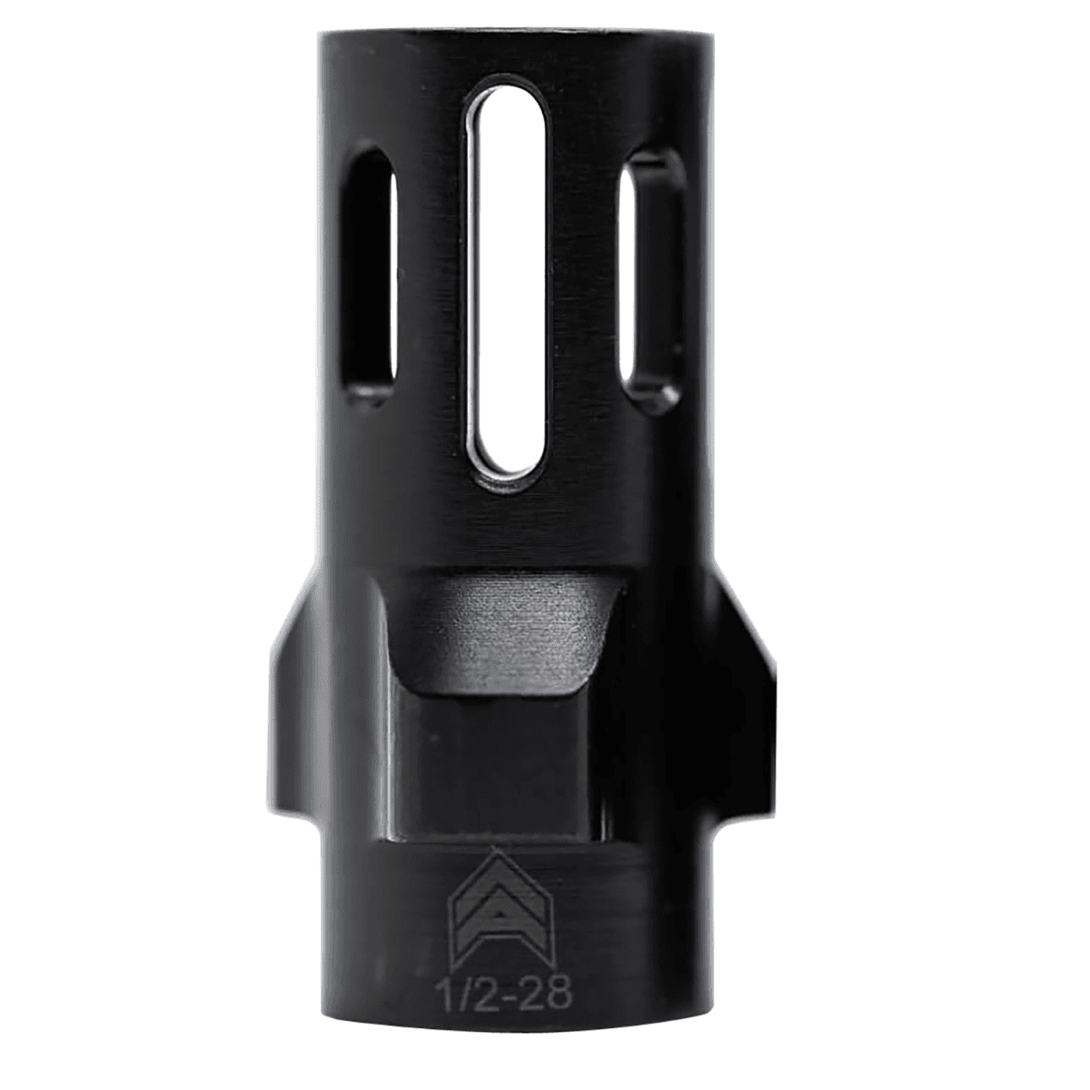 Angstadt Arms AA093LHB28 Flash Hider Black Hardcoat Anodized Steel with 1/2"-28 tpi Threads 1.42" OAL for 9mm Luger Angstadt Arms AA093LHB28 Flash Hider Black Hardcoat Anodized Steel with 1/2"-28 tpi Threads 1.42" OAL for 9mm Luger