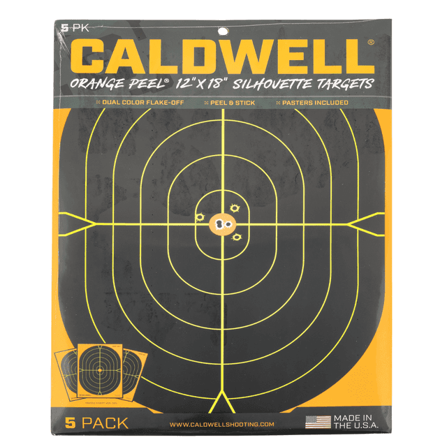 Caldwell Gen 2 Orange Peel Silhouette 12"x 18" Paper Targets 5 Pack - 1175517 Caldwell Gen 2 Orange Peel Silhouette 12"x 18" Paper Targets 5 Pack - 1175517