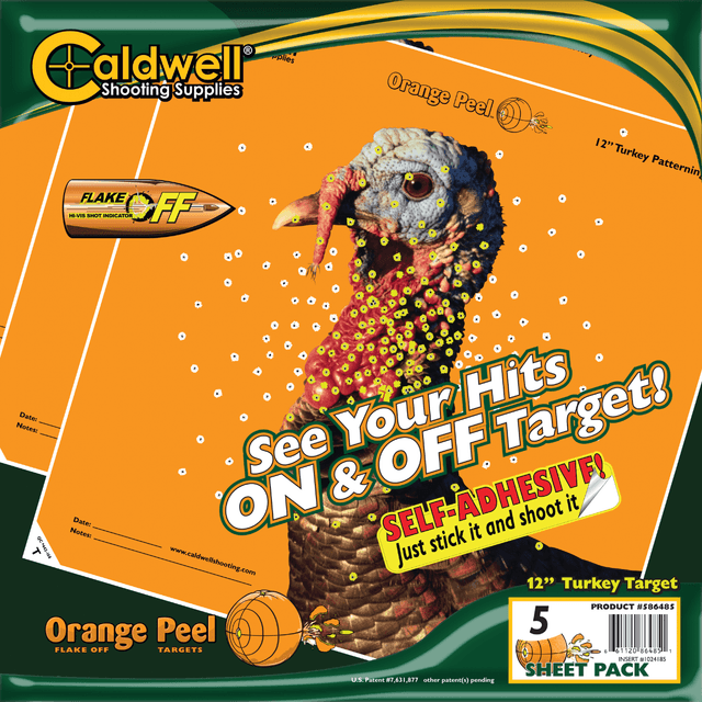 Caldwell Orange Peel Self-Adhesive 12" Turkey Target 5 Pack - 1175518 Caldwell Orange Peel Self-Adhesive 12" Turkey Target 5 Pack - 1175518