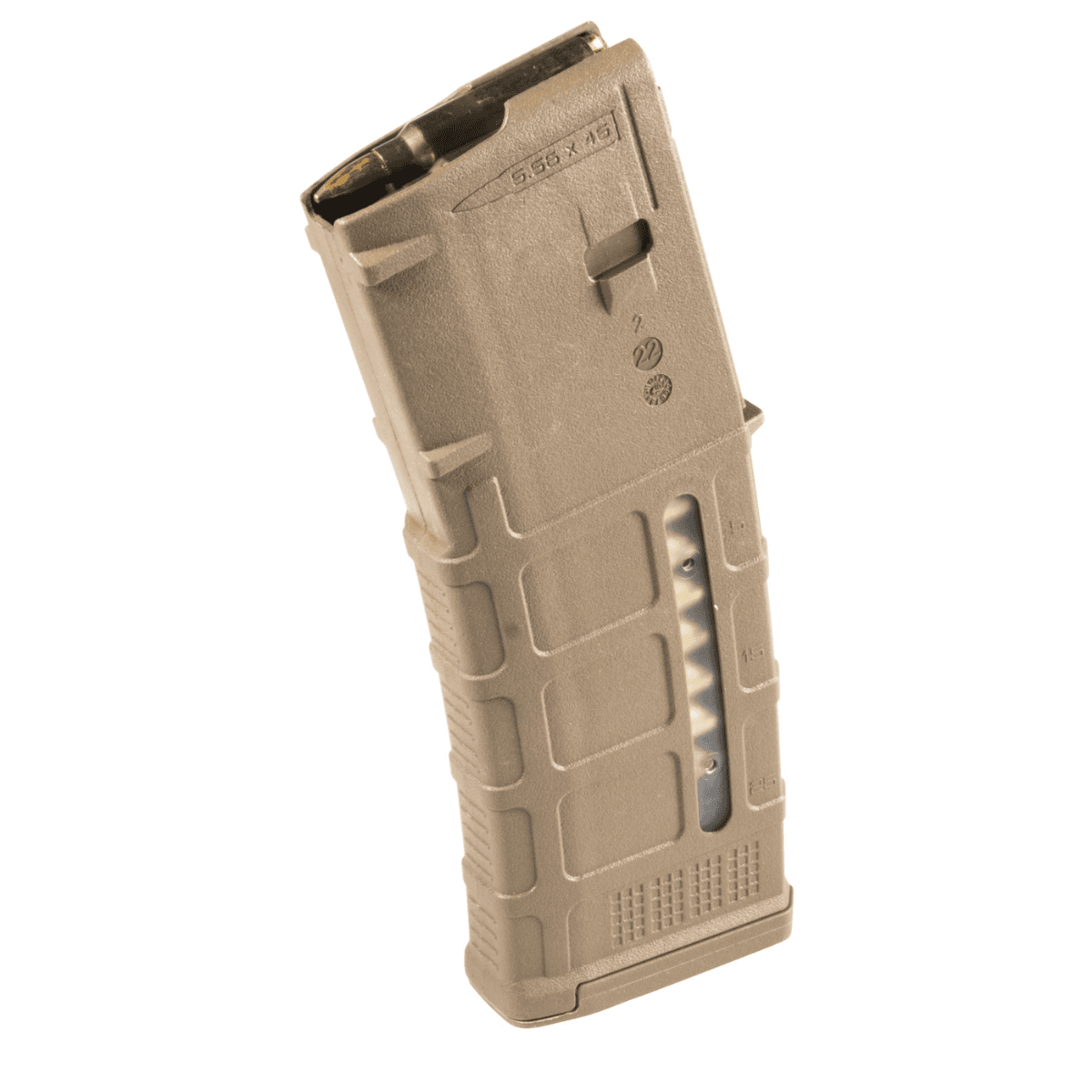 Magpul PMAG GEN M3 30rd Detachable with Capacity Window - Coyote Tan Polymer for 223 Rem/5.56x45mm NATO - Fits AR-15/M16/M4 - MAG556-MCT Magpul PMAG GEN M3 30rd Detachable with Capacity Window - Coyote Tan Polymer for 223 Rem/5.56x45mm NATO - Fits AR-15/M16/M4 - MAG556-MCT