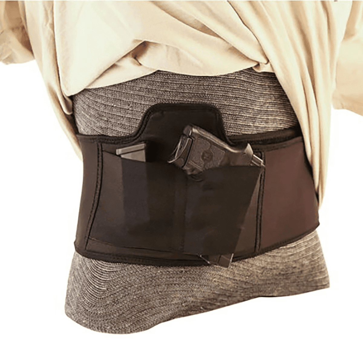 Caldwell Tac Ops Brown Moisture Wicking Belly Band Holster - 1082698 Caldwell Tac Ops Brown Moisture Wicking Belly Band Holster - 1082698