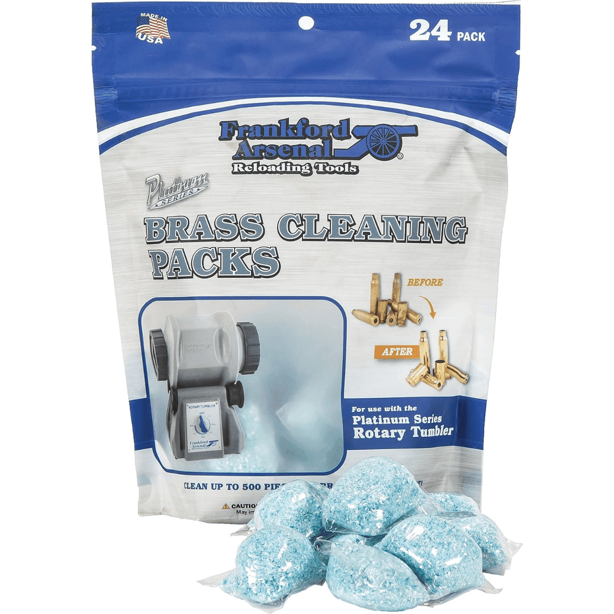 Frankford Arsenal Platinum Series 24 Count InstaClean Brass Cleaning Packs - 110040 Frankford Arsenal Platinum Series 24 Count InstaClean Brass Cleaning Packs - 110040