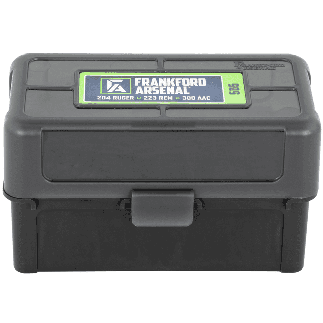 Battenfeld 1083786 Hinge-Top Ammo Box 17 Cal 204 Cal 223 Cal Black High Density Polymer 50rd Battenfeld 1083786 Hinge-Top Ammo Box 17 Cal 204 Cal 223 Cal Black High Density Polymer 50rd