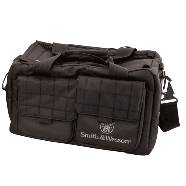 M&P Accessories Smith & Wesson Black Nylon Recruit Tactical Range Bag with Two Interior Pockets & Magazine Pouches - 110013 M&P Accessories Smith & Wesson Black Nylon Recruit Tactical Range Bag with Two Interior Pockets & Magazine Pouches - 110013