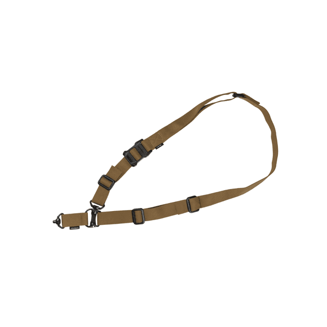 Magpul MS4 QDM Sling - Coyote Nylon Webbing - 1.25 inch Width - Adjustable One-Two Point Design & Swivels for AR Platforms - MAG953-COY Magpul MS4 QDM Sling - Coyote Nylon Webbing - 1.25 inch Width - Adjustable One-Two Point Design & Swivels for AR Platforms - MAG953-COY