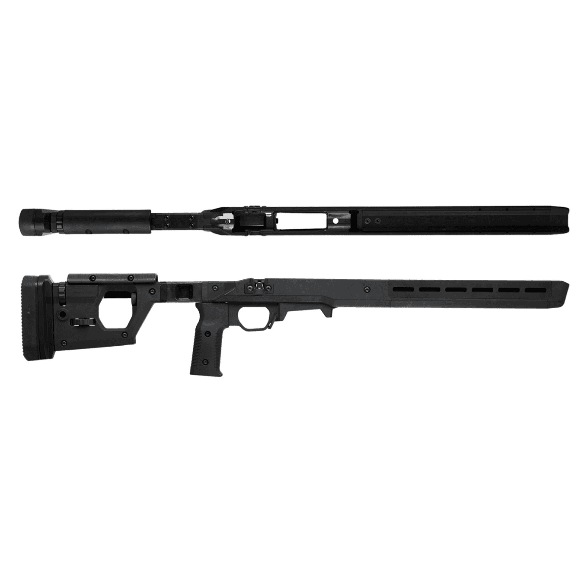 Magpul Pro 700 Stock Fixed with Aluminum Bedding - Black Synthetic for Remington 700 SA - MAG997-BLK Magpul Pro 700 Stock Fixed with Aluminum Bedding - Black Synthetic for Remington 700 SA - MAG997-BLK